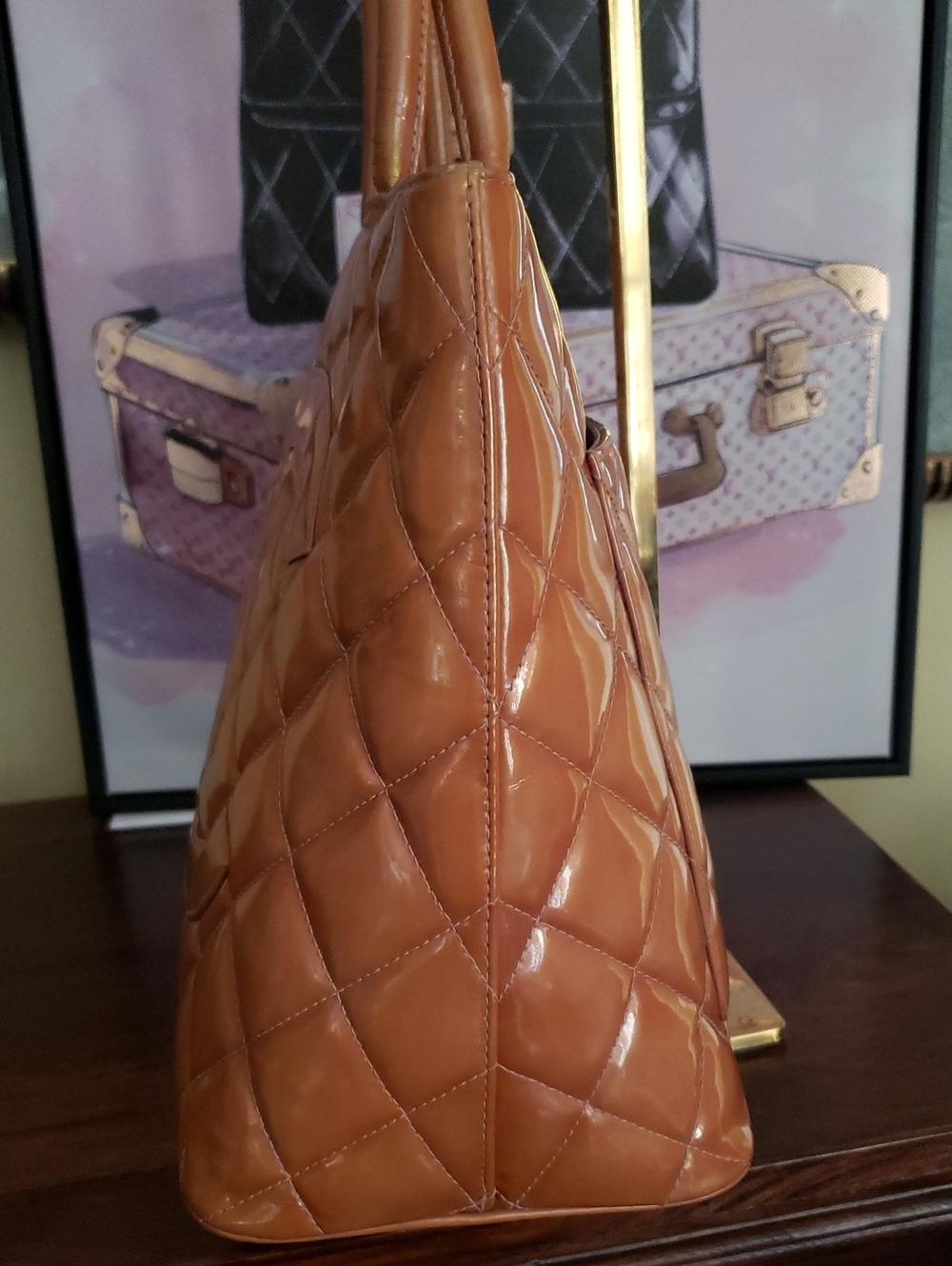 CHANEL Medallion Patent Leather tote bag (Good Condition) - Picture 4 of 16